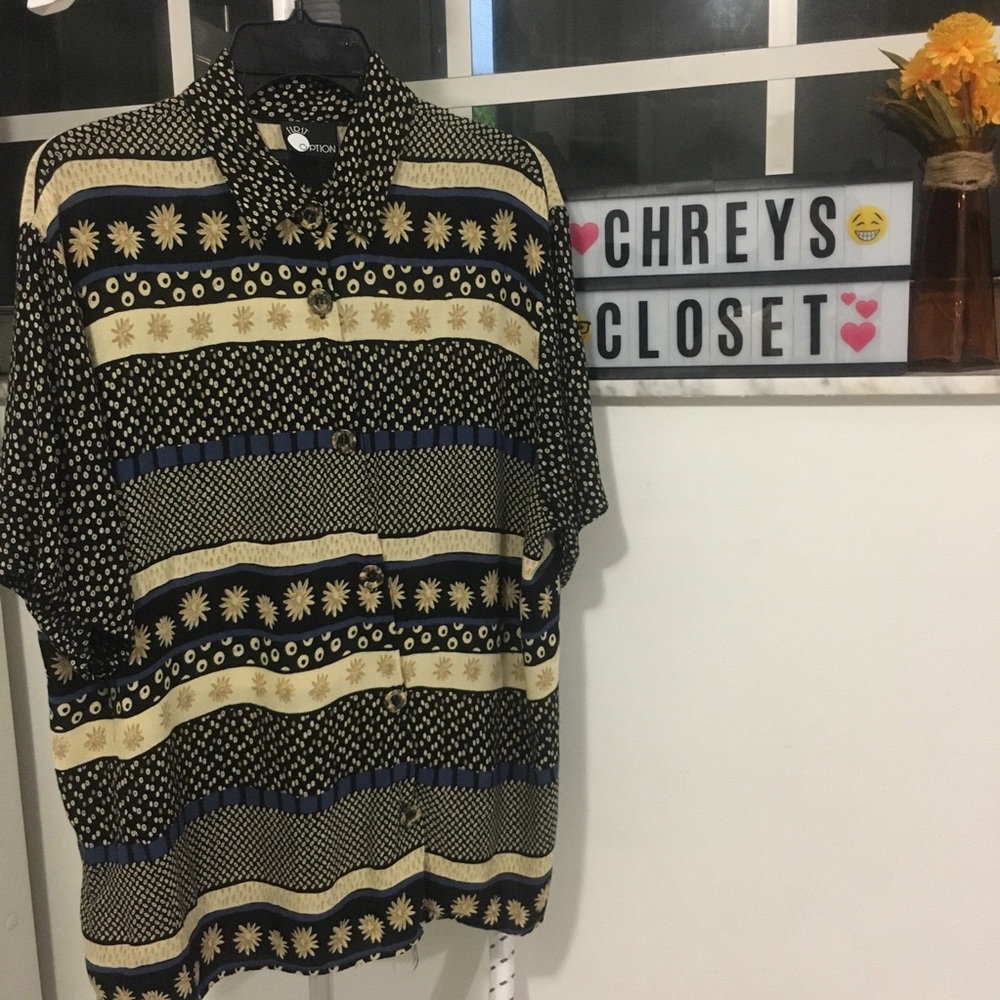 Nice print button down shirt